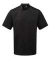 PR900 Premier Essential Short Sleeve Chef's Jacket Black colour image
